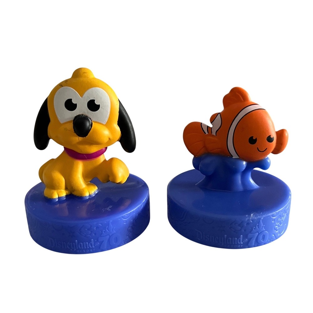 Disney 100 McDonalds Happy Meal Toys Pluto and Nemo Figures Set of 2